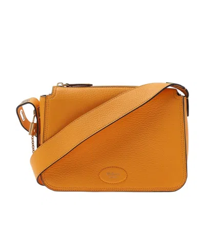 Mulberry Billie Grained Crossbody Bag In Orange