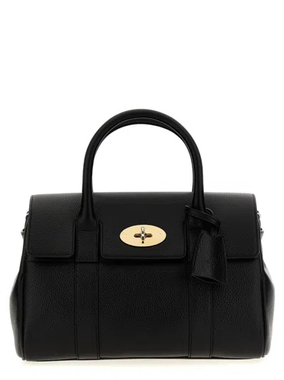Mulberry Small Satchel Bayswater Cross-body Bag In Black
