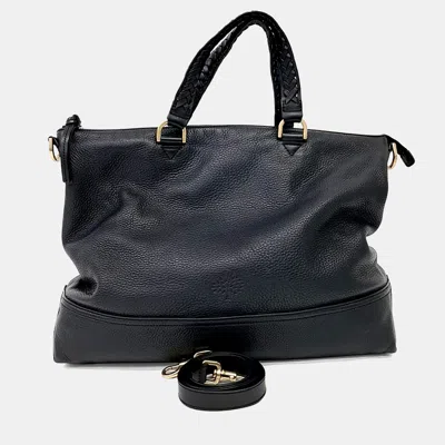 Pre-owned Mulberry Black Epi Leather Tote And Shoulder Bag