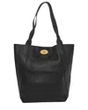 Mulberry Black Heavy Grain Leather Bayswater North South Tote (authentic Pre-  Loved)