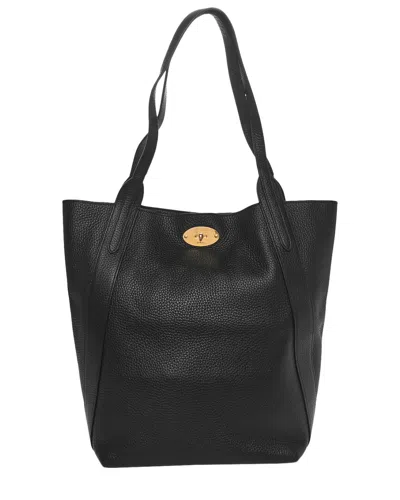 Mulberry Black Heavy Grain Leather Bayswater North South Tote (authentic Pre-  Loved)