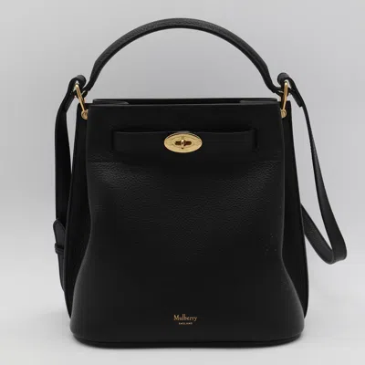 Mulberry Small Islington Leather Bucket Bag In Black