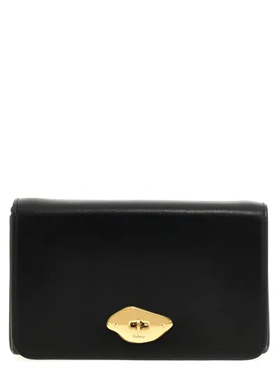 Mulberry Lana Leather Shoulder Bag In Black