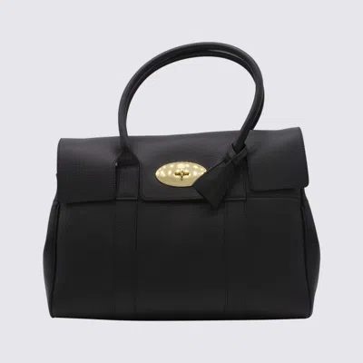 Mulberry Black Leather Bayswater Top Handle Bag