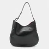 Mulberry Textured Shoulder Bag Metal Hardware In Black