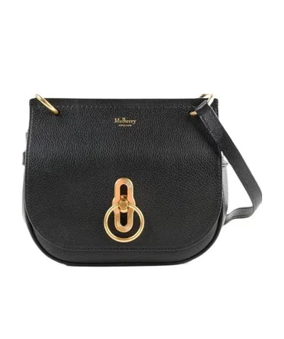 Mulberry Black Logo Shoulder Bag