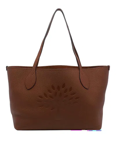 Mulberry Black Tree Tote Bag In Brown
