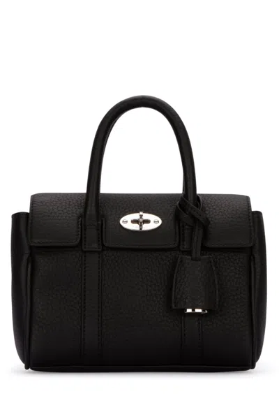 Mulberry Black Leather Bayswater Handle Bag