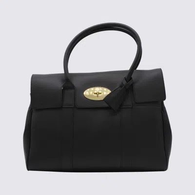 Mulberry Black Babywater Small Classic Grain Leather Top Handle Bag