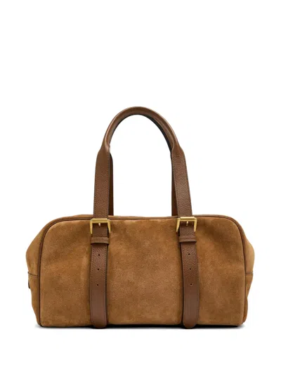 Mulberry Boston Buckle Strap Shoulder Bag In Brown