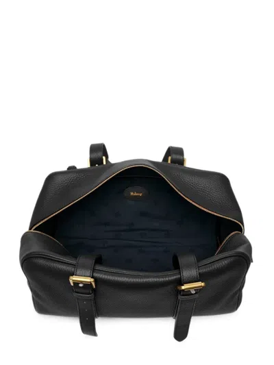 Mulberry Boston Buckle-detail Grained Leather Tote Bag In Brown