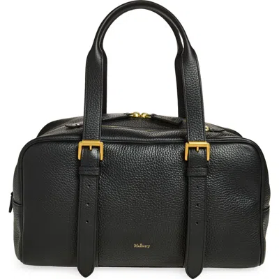 Mulberry Boston Heavy Grain Top Handle Bag In Black