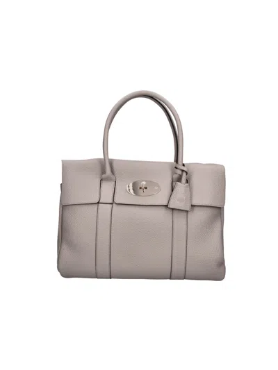 Mulberry Bovine Leather Bag For Women In Taupe