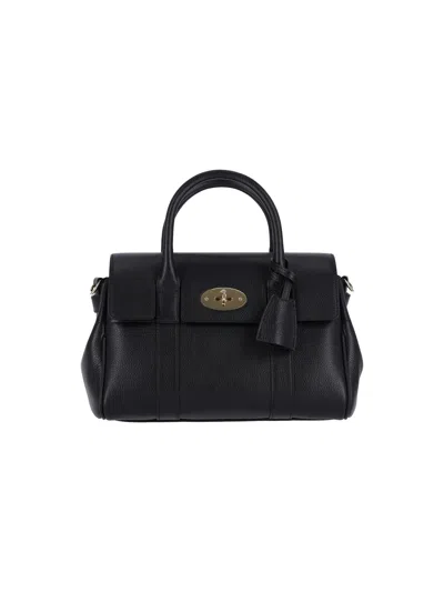 Mulberry Bovine Leather Crossbody Bag In Black
