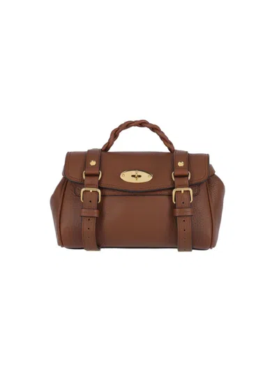 Mulberry Bovine Leather Handbag For Women In Brown