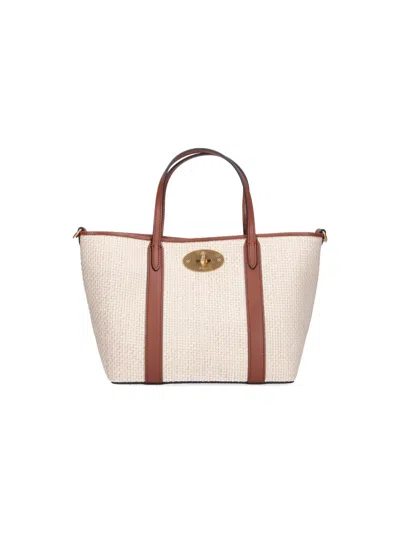 Mulberry Bovine Leather Shoulder Bag In Cream