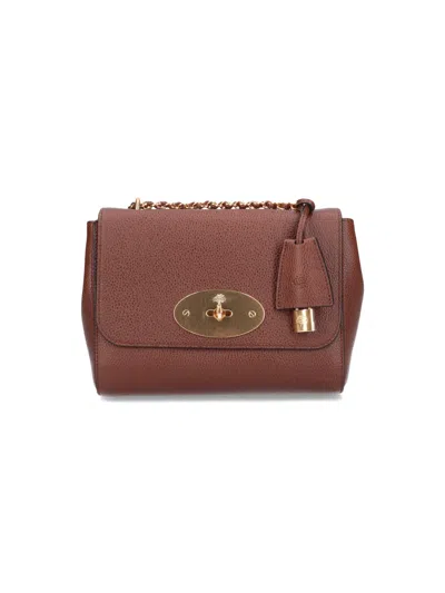 Mulberry Bovine Leather Shoulder Bag For Women In Burgundy