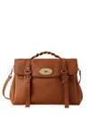 Mulberry Large Alexa Braided-handle Satchel Bag In Brown