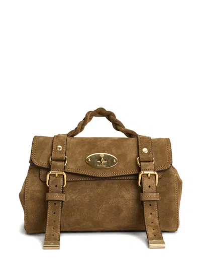 Mulberry Braided Handle Tote Bag In Brown