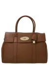 Mulberry Bayswater Grained Leather Satchel In Brown