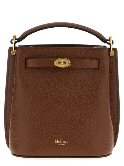 MULBERRY WOMEN BROWN ISLINGTON MINI BUCKET BAG, ONESIZE LUXURY BUCKET BAGS FOR WOMEN DARVEYS