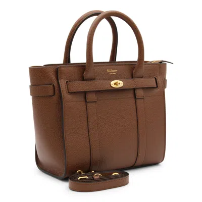 Mulberry Brown Leather Bayswater Handle Bag In Oak