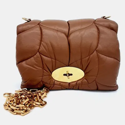 Pre-owned Mulberry Brown Leather Little Softy