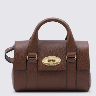 Mulberry Brown Leather Mini Heritage Bayswater Top Handle Bag