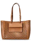 Mulberry Brown Logo Tote In Brown