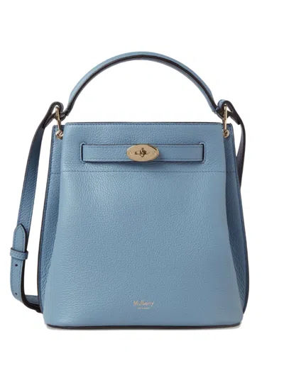 Mulberry Bucket Twist-lock Satchel In Blue
