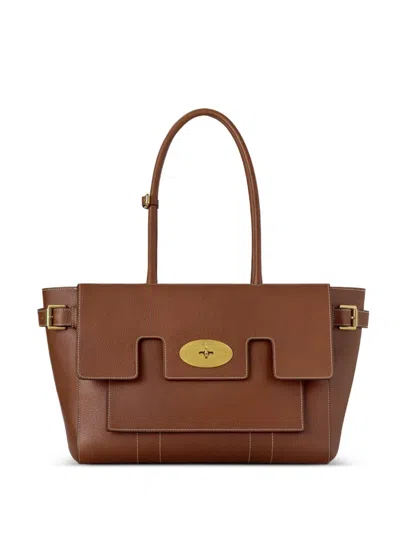 Mulberry Buckle Bayswater Shoulder Bag In Brown