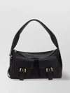 Mulberry Buckle Detail Front Pockets Top Handle Shoulder Bag