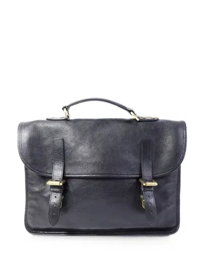 Pre-owned Mulberry Buckle-fastening Briefcase In Black