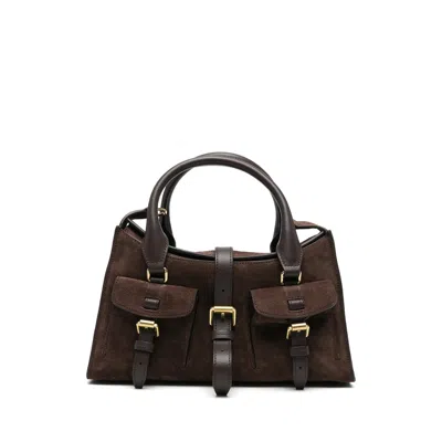 Mulberry Calf Suede Tote Bag In Brown