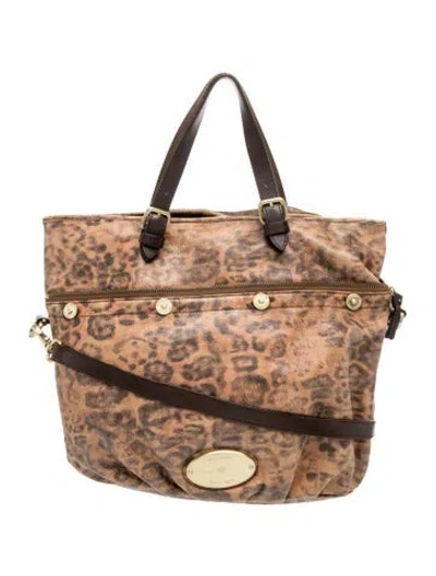 Pre-owned Mulberry Calfskin Mitzy 2-way In Brown