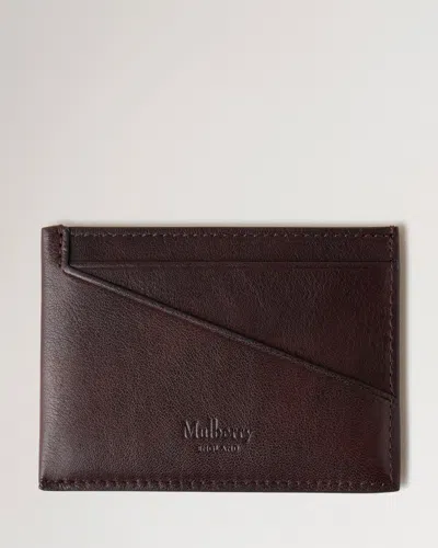 Mulberry Camberwell Card Holder Two-tone Leather In Burgundy