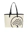 Mulberry Canvas Tote Logo-print Bag In White