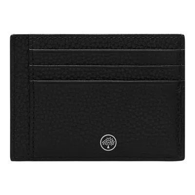 Mulberry Card Holder Black Small Classic Grain