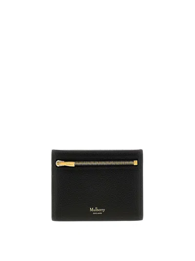 Mulberry Continental Card Holder In Black