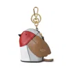 Mulberry Case Keyring Robin Multicolour Mixed Material In Brown