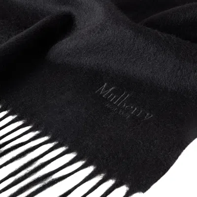 Mulberry Cashmere Scarf Black Cashmere