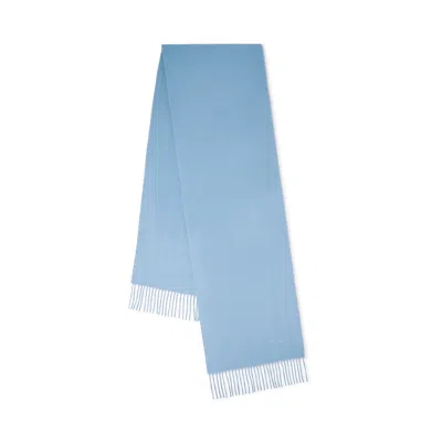 Mulberry Cashmere Scarf In Poplin Blue