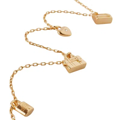 Mulberry Charm Necklace In Gold