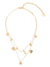 Mulberry Charm Necklace In Gold