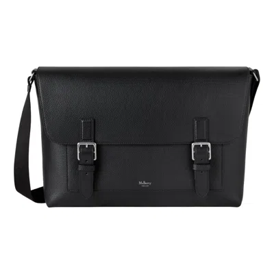 Mulberry Chiltern Crossbody Messenger Black Small Classic Grain