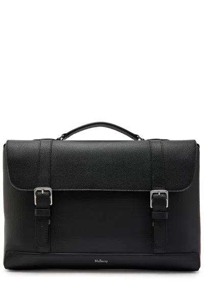 Mulberry Chiltern Grained Leather Brief Case In Black