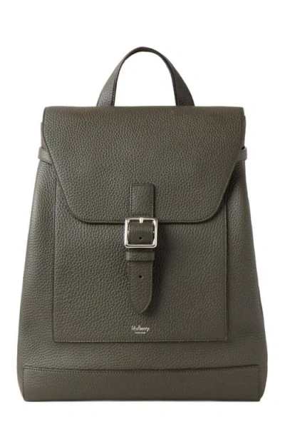 Mulberry Chiltern Leather Backpack In Dark Green