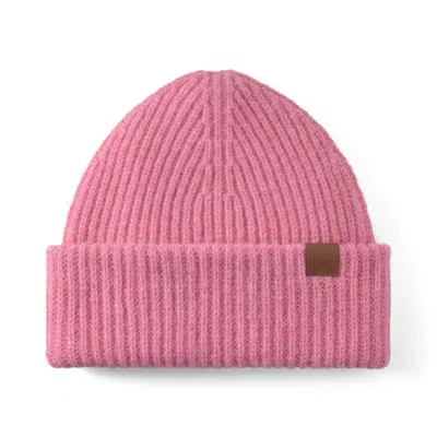 MULBERRY CHUNKY RIBBED BEANIE RHUBARB