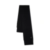 Mulberry Chunky Ribbed Scarf In Black