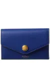 Mulberry Classic Micro Leather Card Case In Blue
